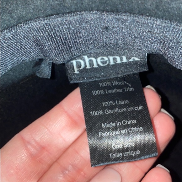 Wide Brim Wool and Leather Hat - Picture 4 of 4